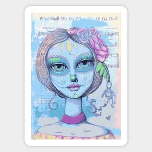 Sugar Skull Girl 2 of 3 Sticker